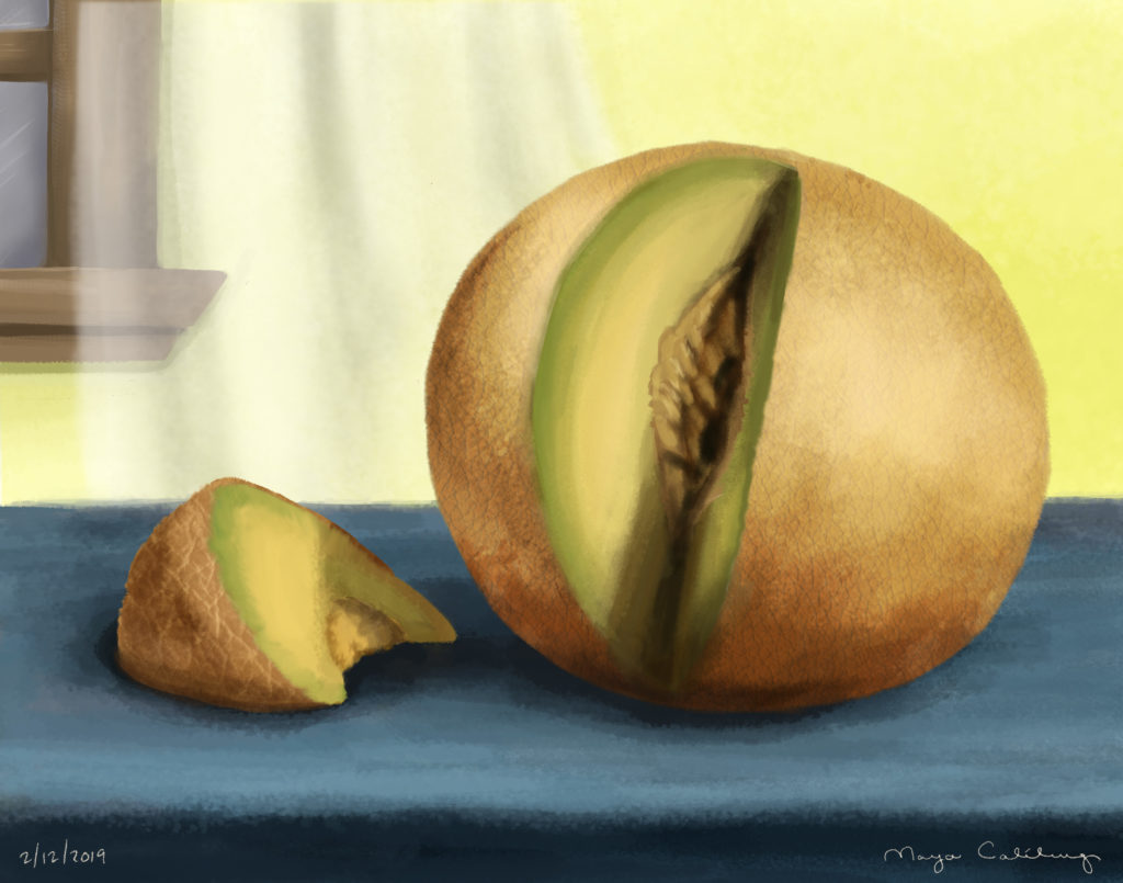 This is an art study for my Digital Illustration class. I took a still life reference and made it my own. For this piece I used Procreate and Adobe Photoshop. 